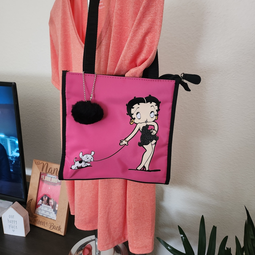 Pink Betty Boop Tote Bag